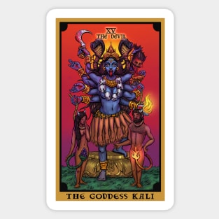 The Goddess Kali The Devil Tarot Card Sticker